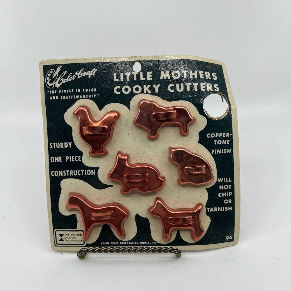 Vintage 1950’s, NIB,  Colorcraft—LittleMothers Cooky Cutters